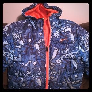 Nike Puffer Coat Boy’s Sz 5 Swoosh Airmax Design